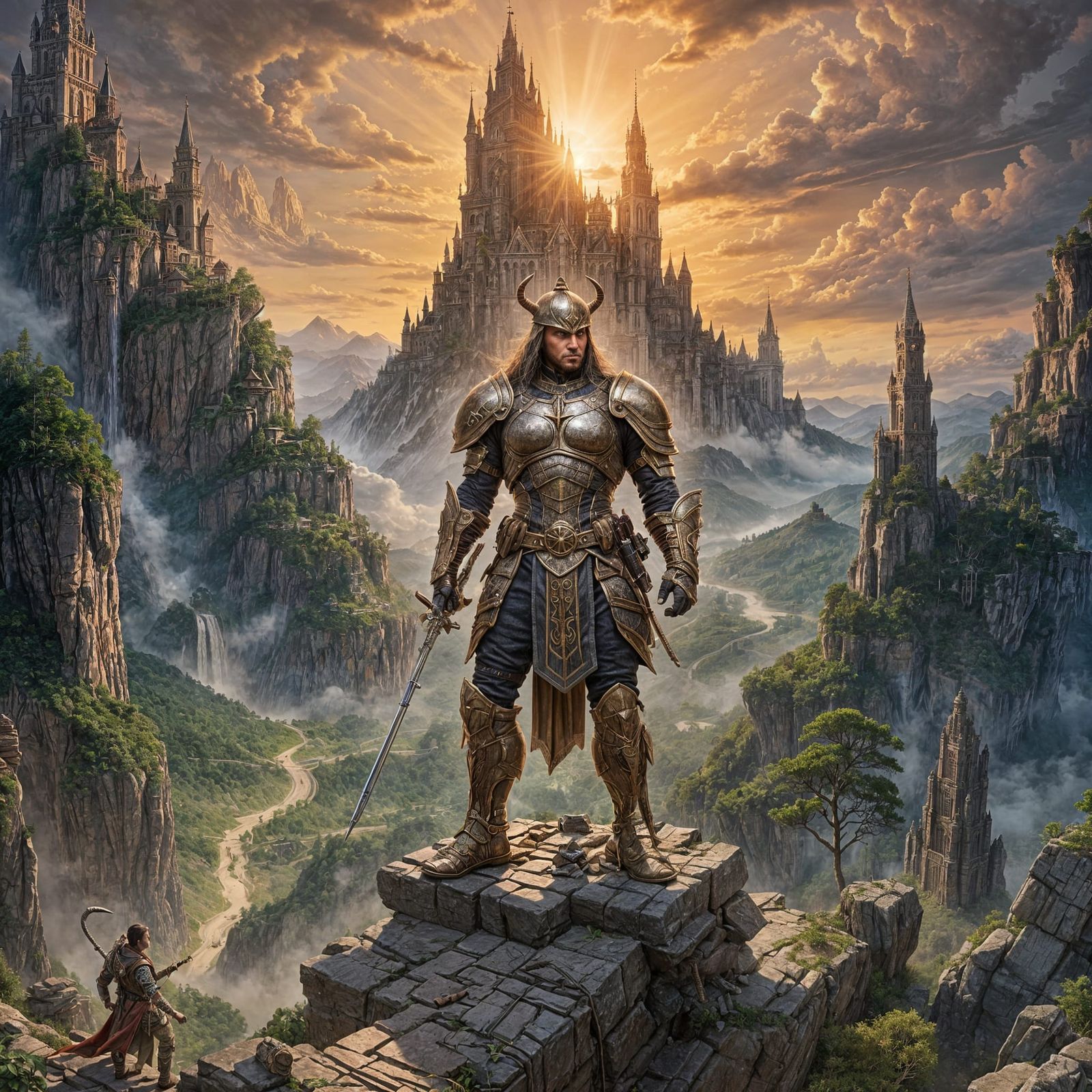 Intricate Fantasy Art with Political Message