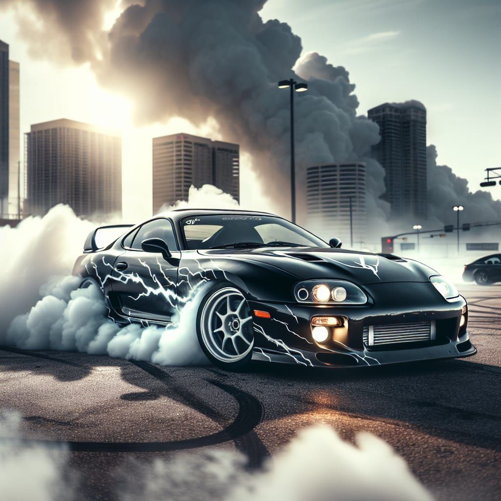 Ethereal Drift Scene in Hyperrealistic Style