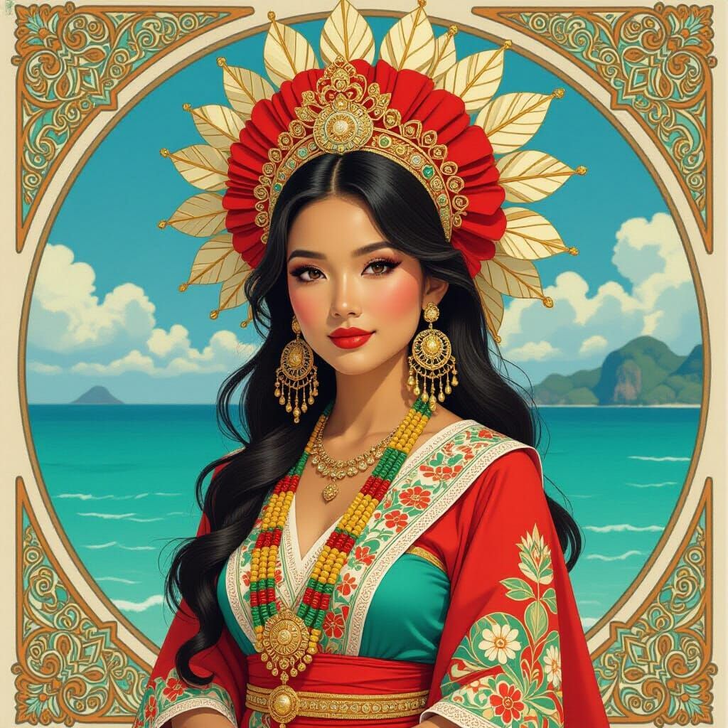 Lidagat the Filipina Goddess of the Seas.