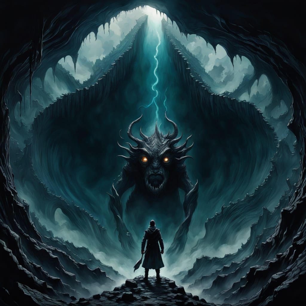 The Abyss Gazes Back: Existential AI Art