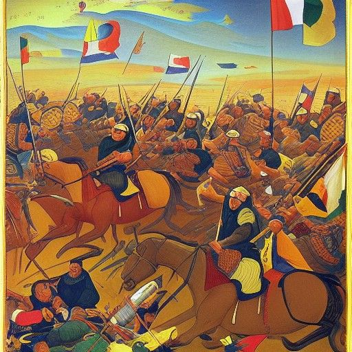 Epic Battle in the City of Lights: Photorealistic Render