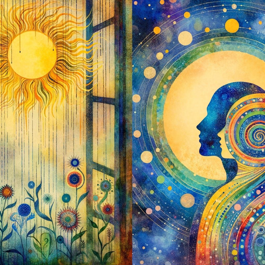 Romantic Summer Rain Scene