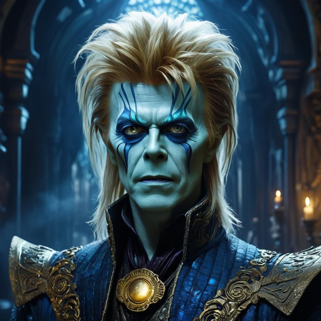 Ethereal Portrait of a Dark Fantasy King in Ornate, Mystical...