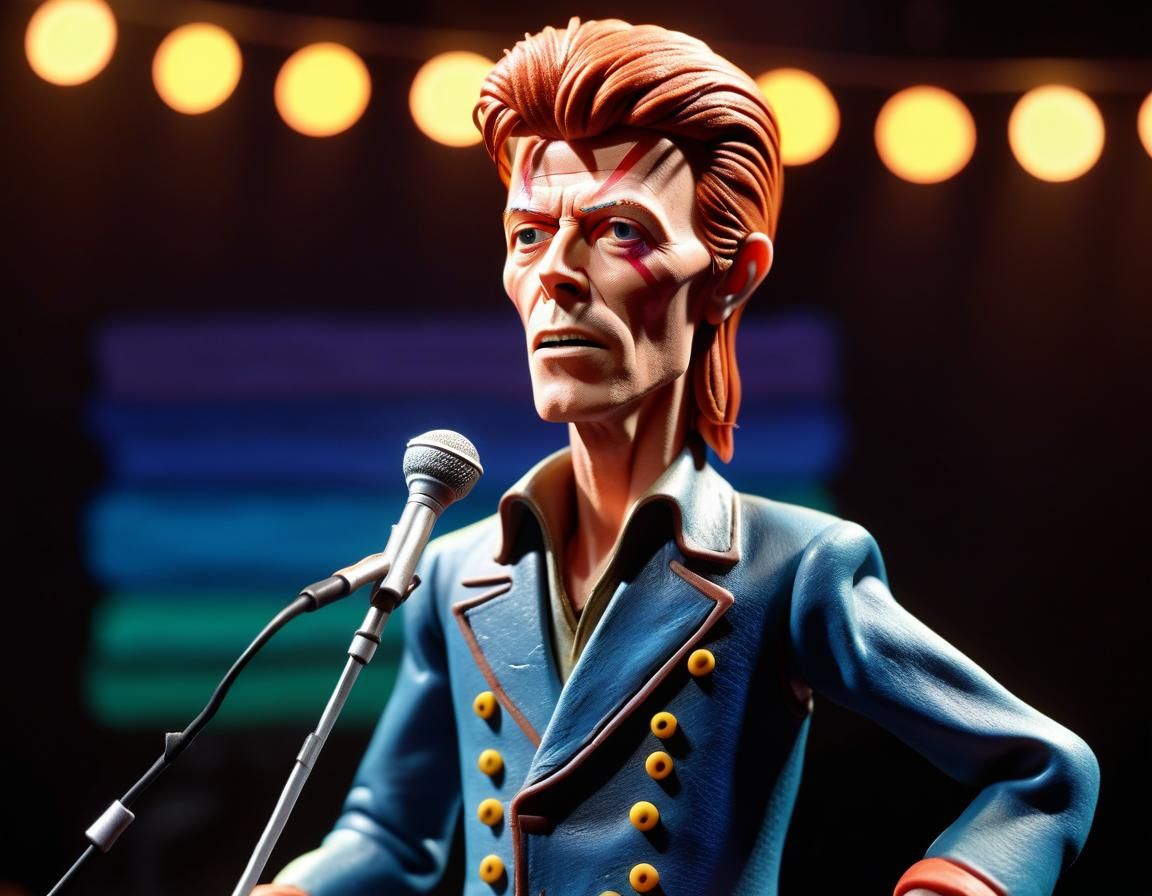 Plasticine Portraits: David Bowie