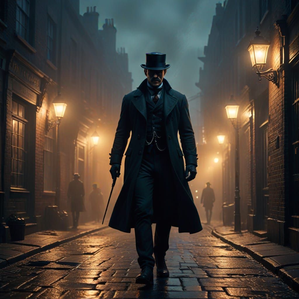 Victorian-Era Masterpiece: Jack the Ripper in Foggy London S...
