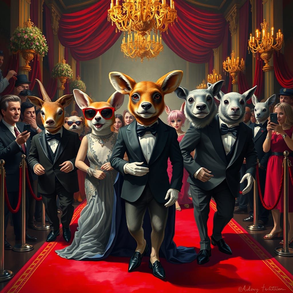 Elegant Creatures on the Red Carpet