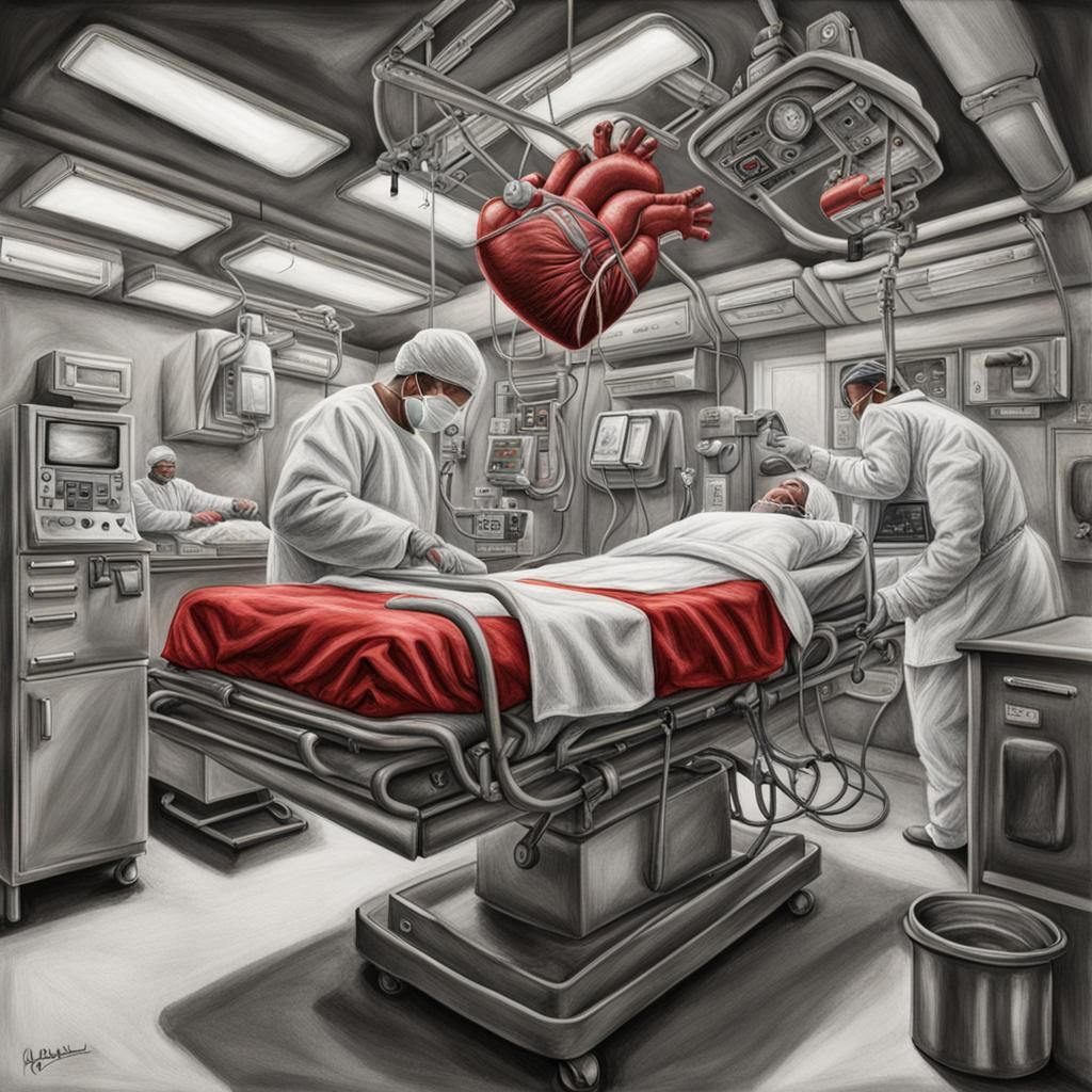Heart Transplant in Upside Down Operating Room