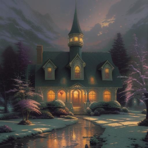 Image in the Style of Thomas Kinkade