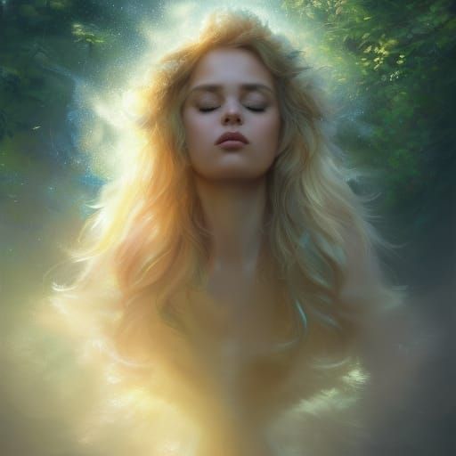 Enchanting Forest Princess Portrait in Hyperdetailed Style