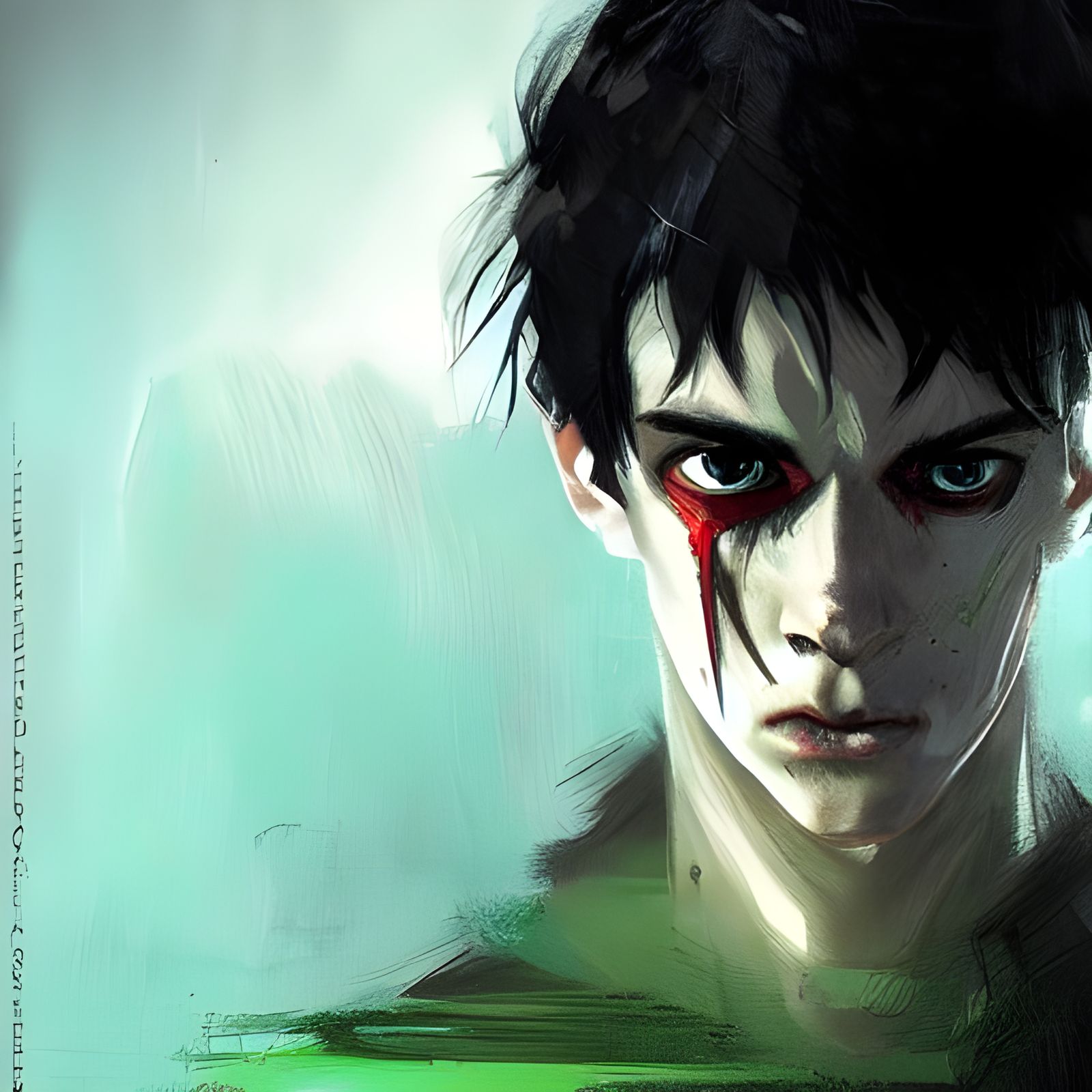 Sinister Teenager Portrait in Fantasy Art Style