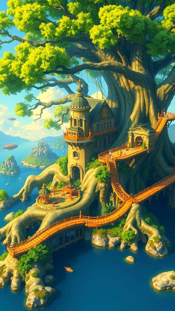 Hidden City in Giant Tree, Heartwarming Fantasy