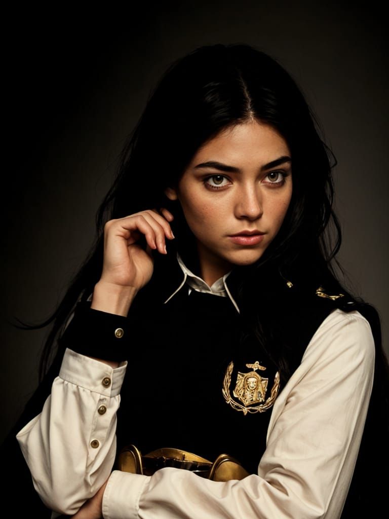 Strong and Confident Half-Cherokee Half-African Teenager