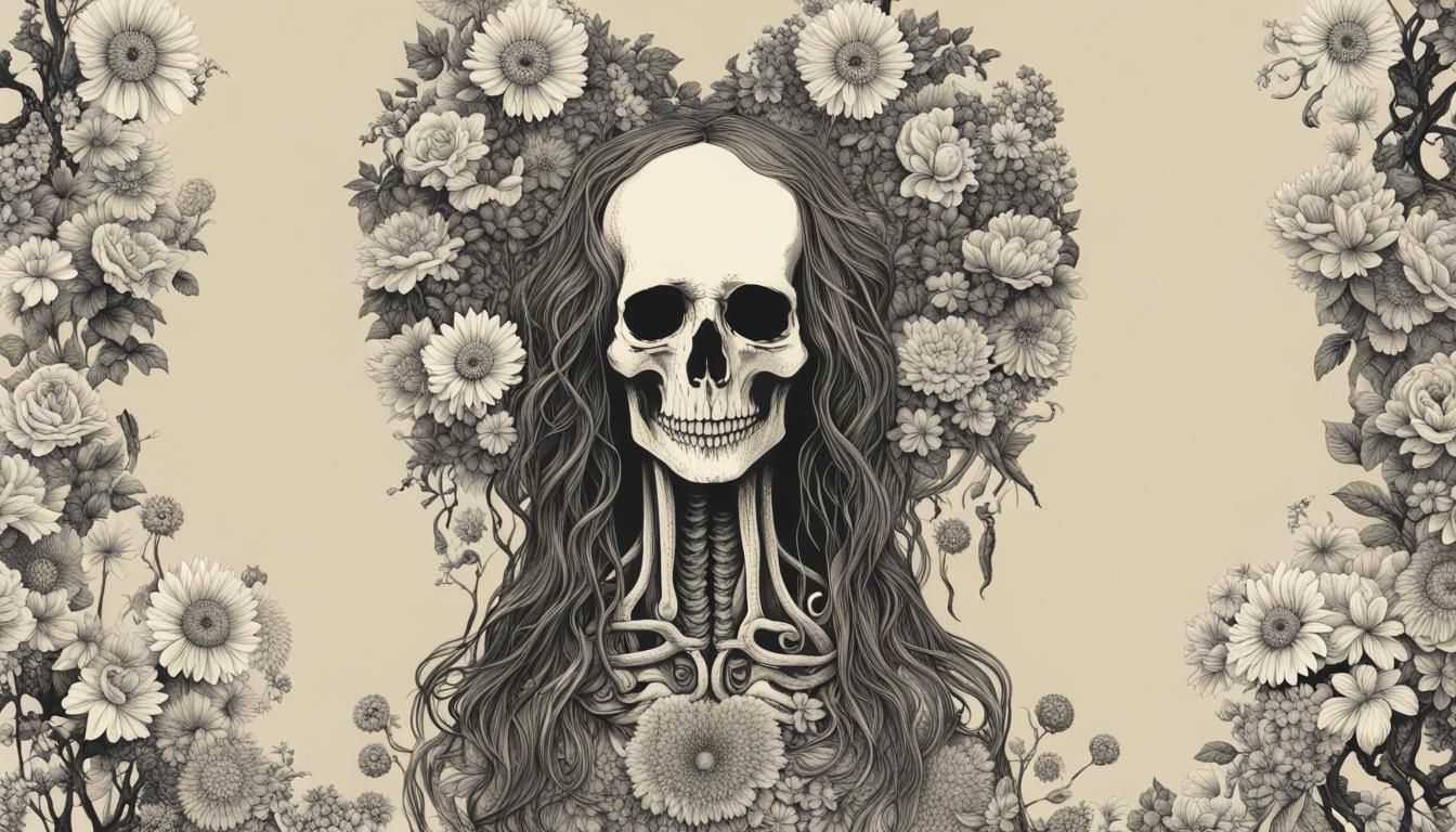 Floral Humanoid: Geometric Pop Art in 8K