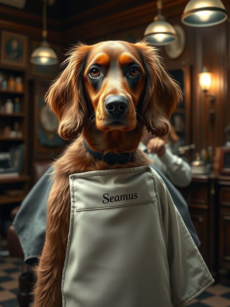 Seamus, the Irish Setter