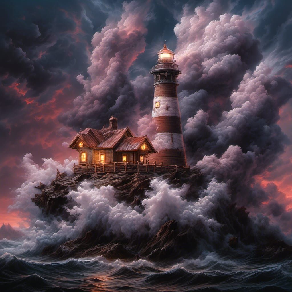 Smokey Lighthouse at Night, Sinister Masterpiece