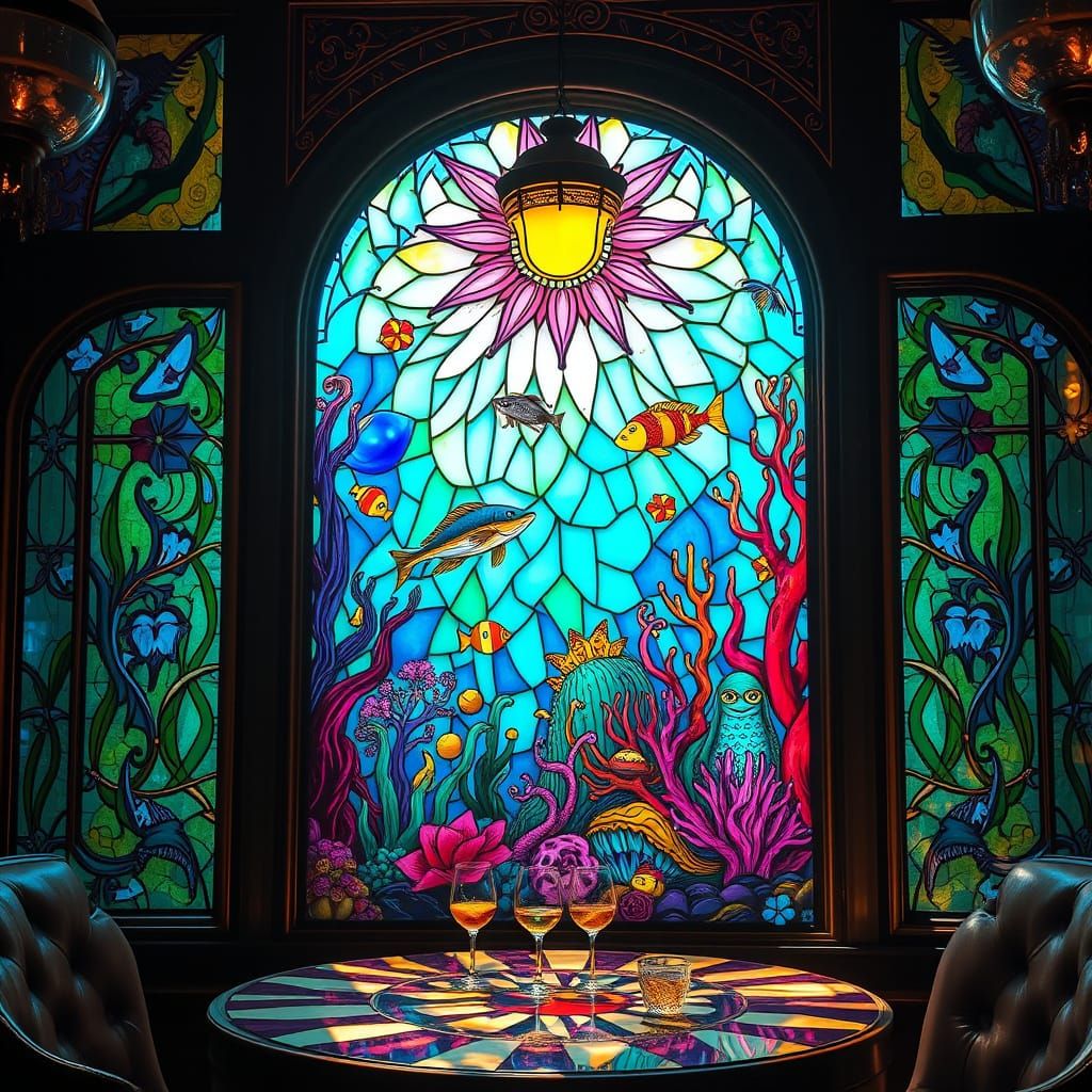 Stained Glass: Undersea Magic in Sunlight