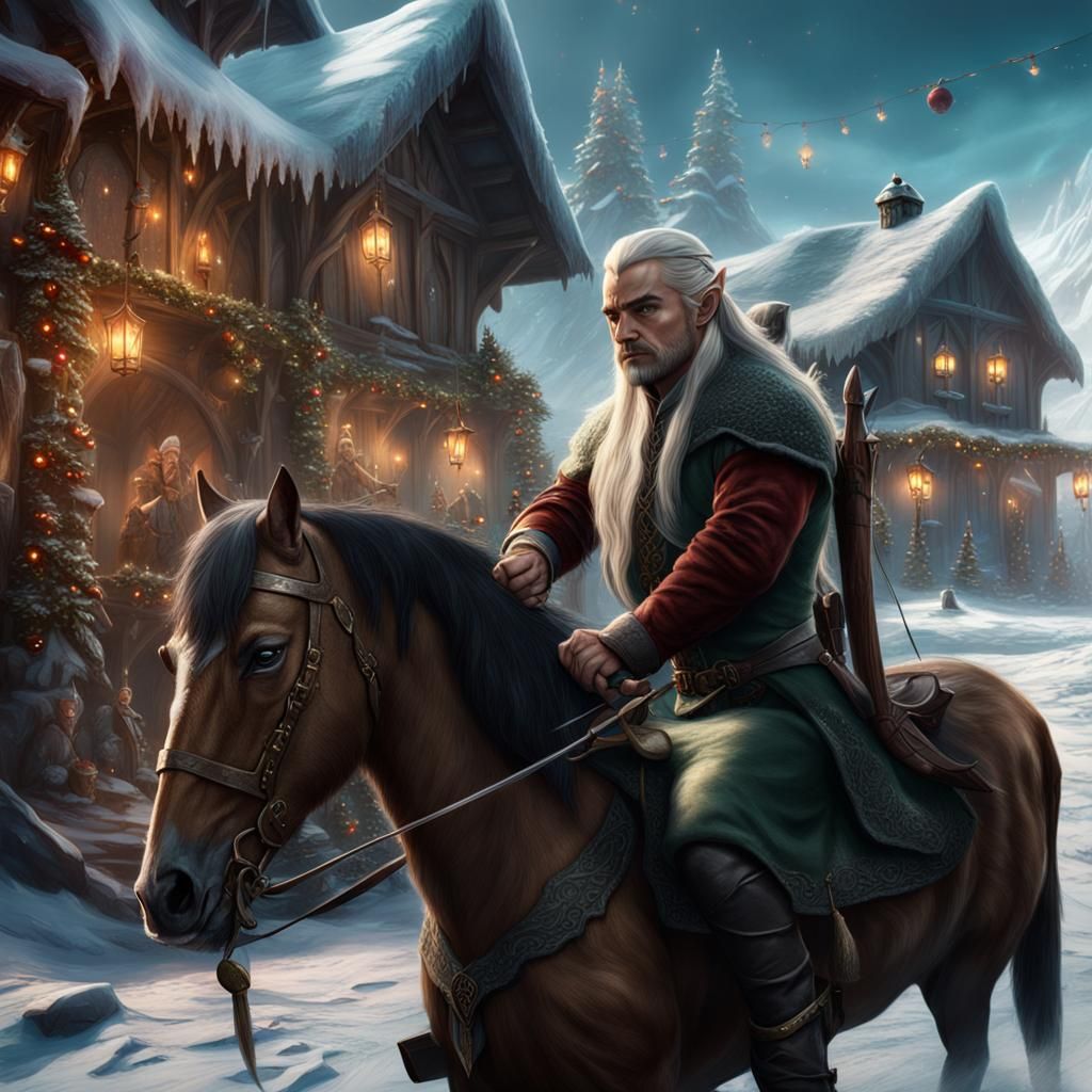 Legolas at the North Pole: Detailed Matte Painting