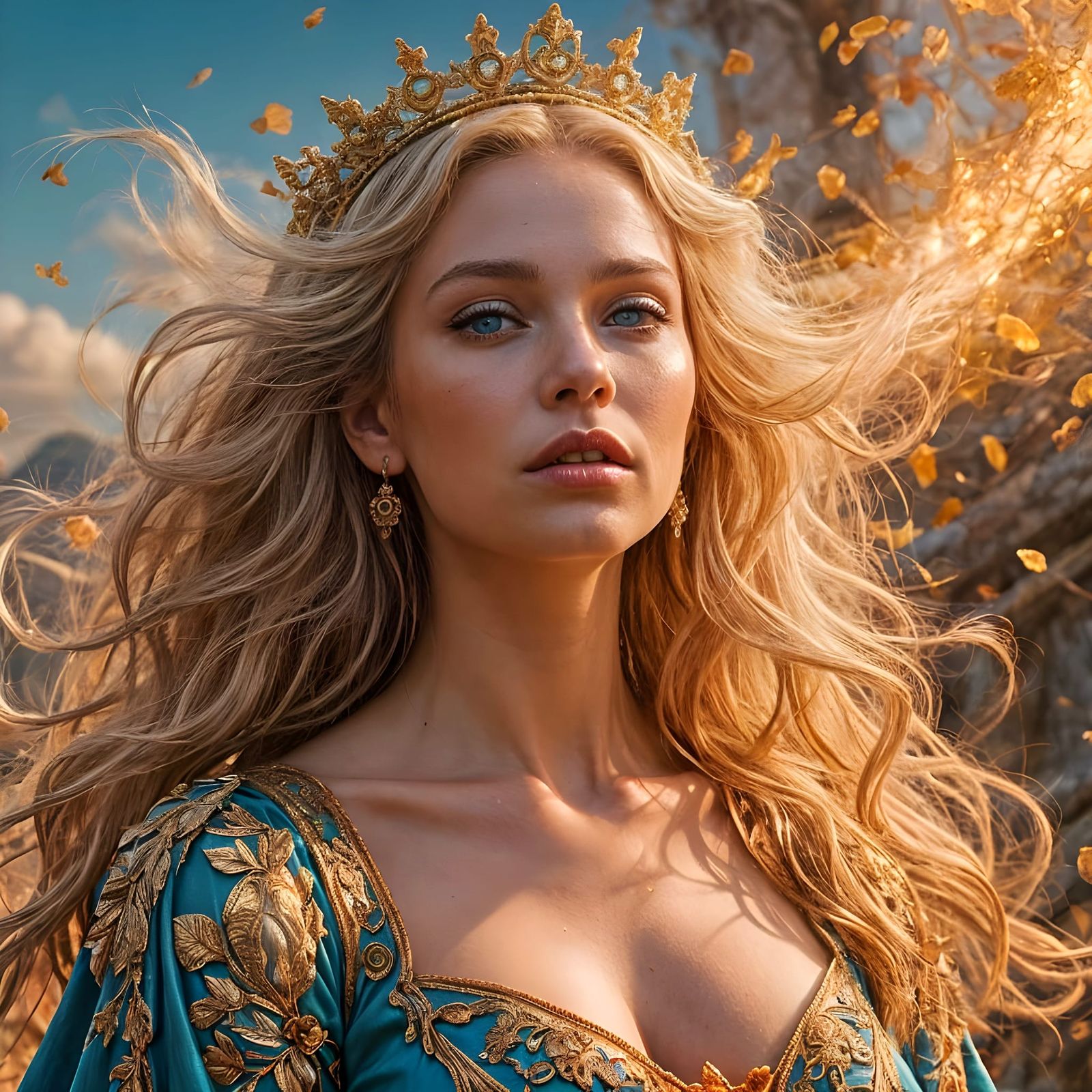 Ethereal Queen of Chaos Unveils Radiant Beauty