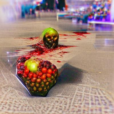 Surreal Fruit of the Dead Still Life