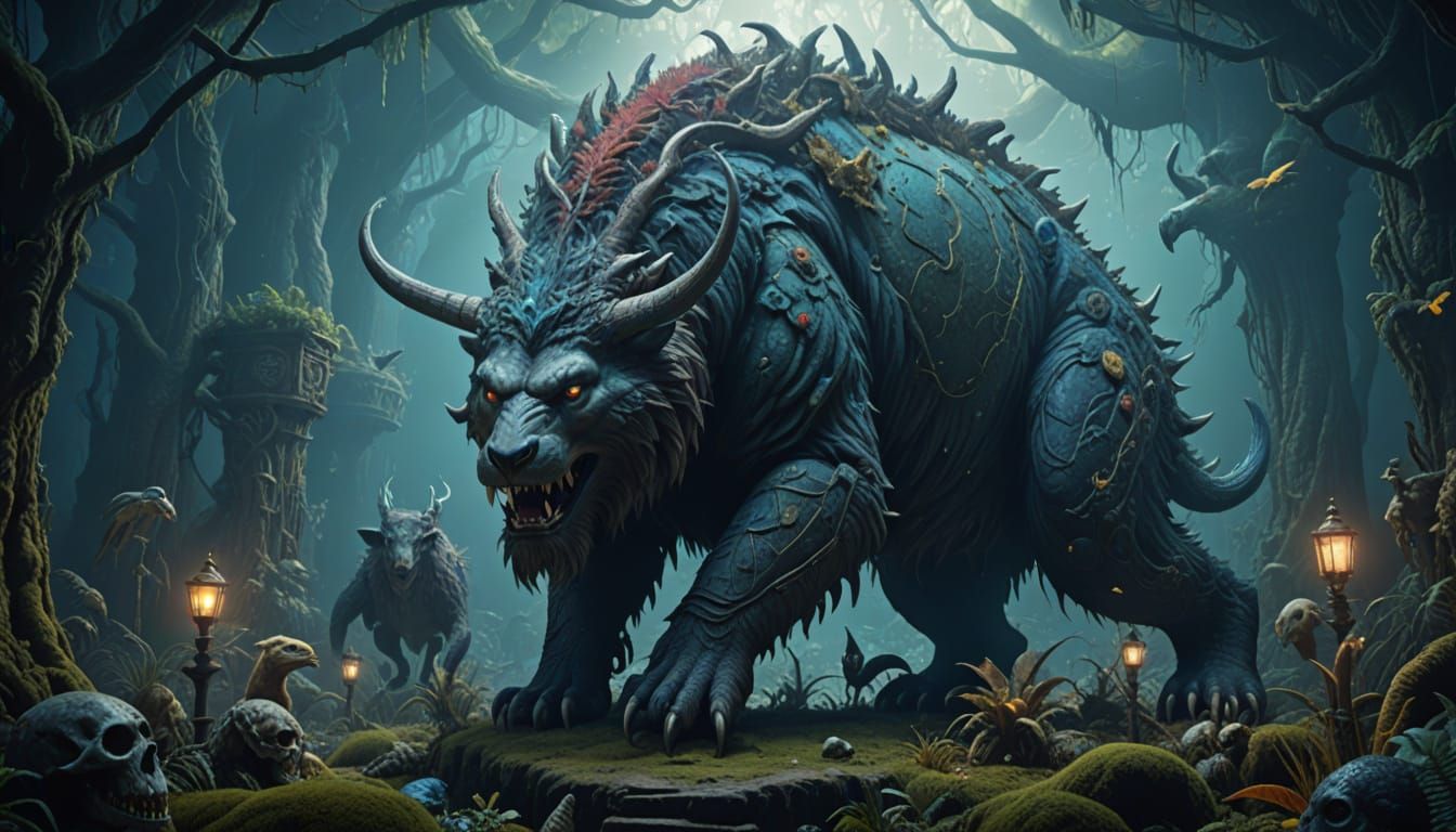 Cryptid Taxidermy Museum in a Bogomils Universe