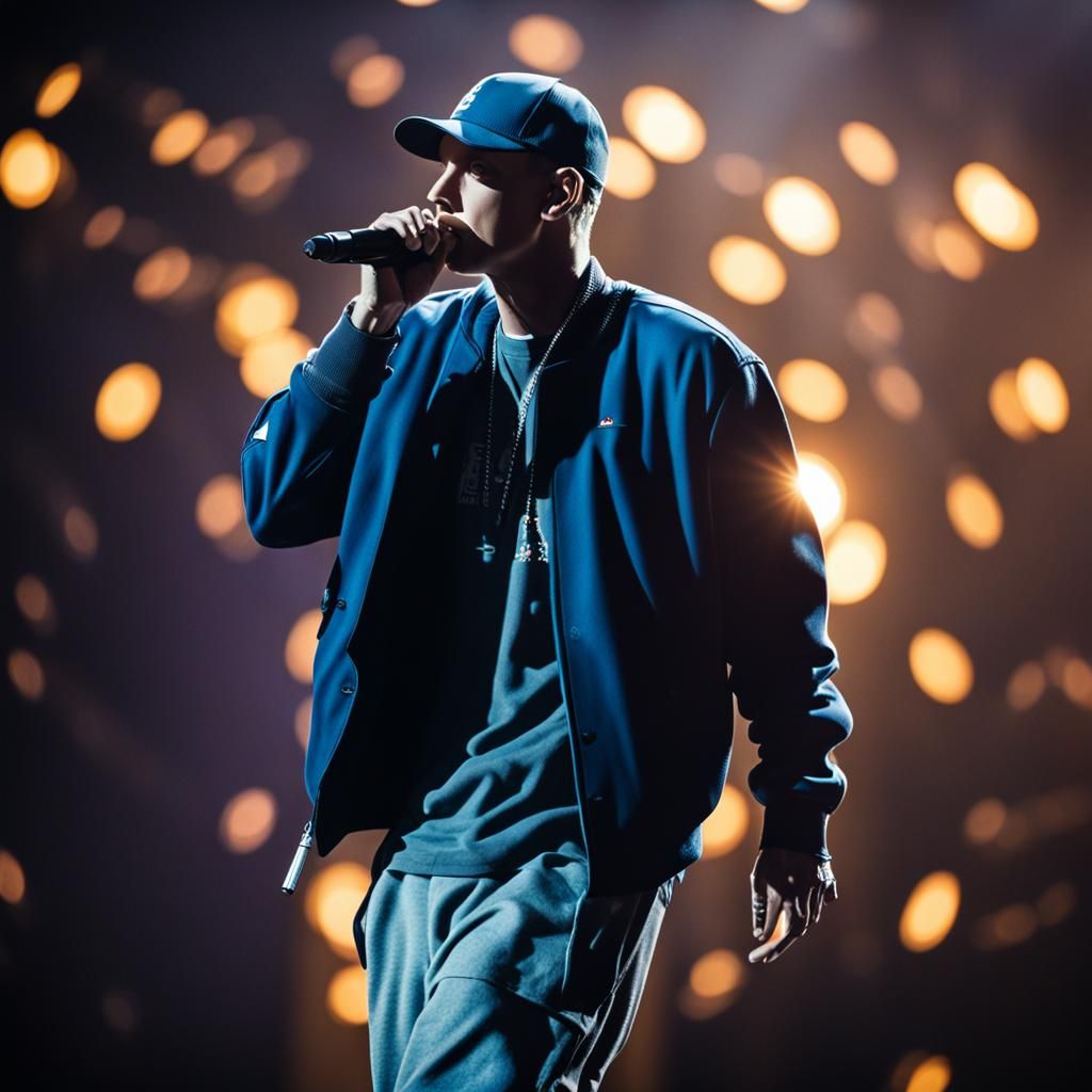 Eminem Portrait in Professional Photography Style