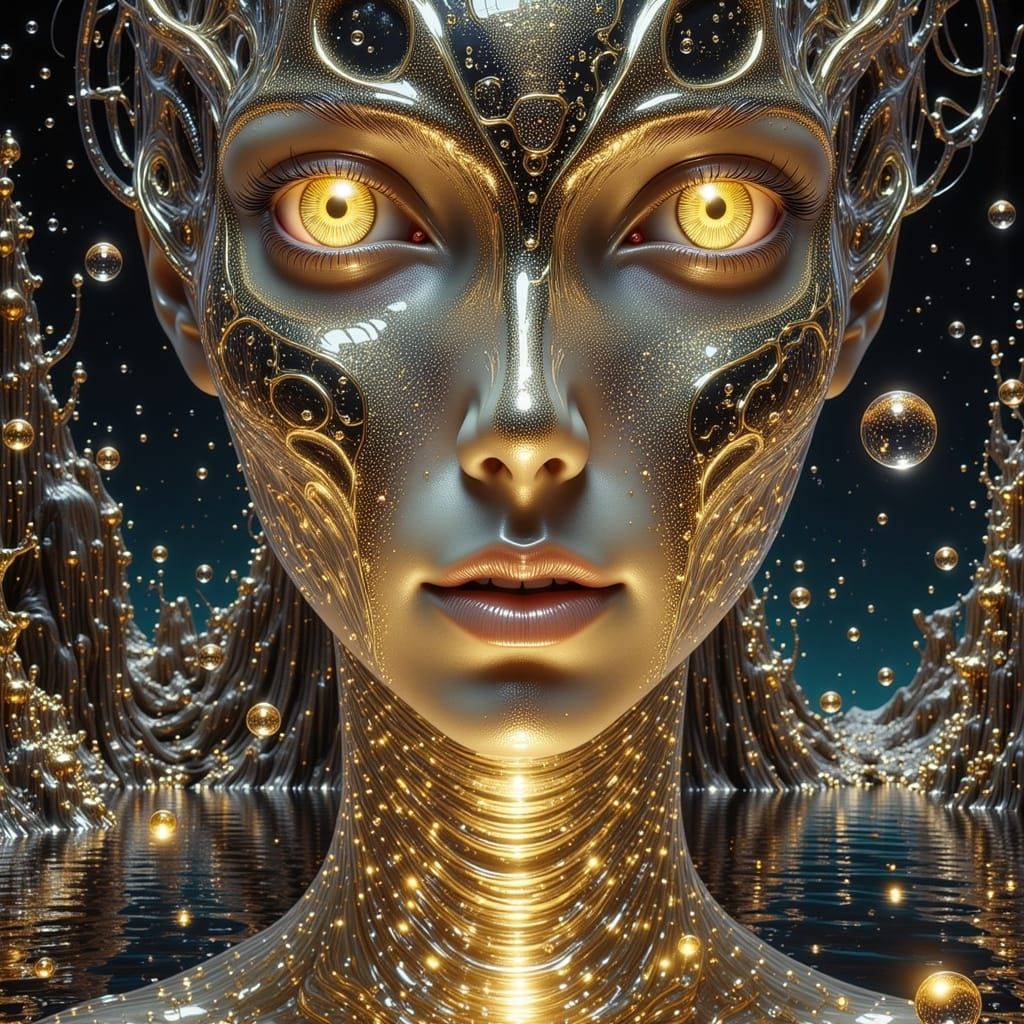 Bizarre Orion Alien Greets Venusian Explorer Hyperrealistica...