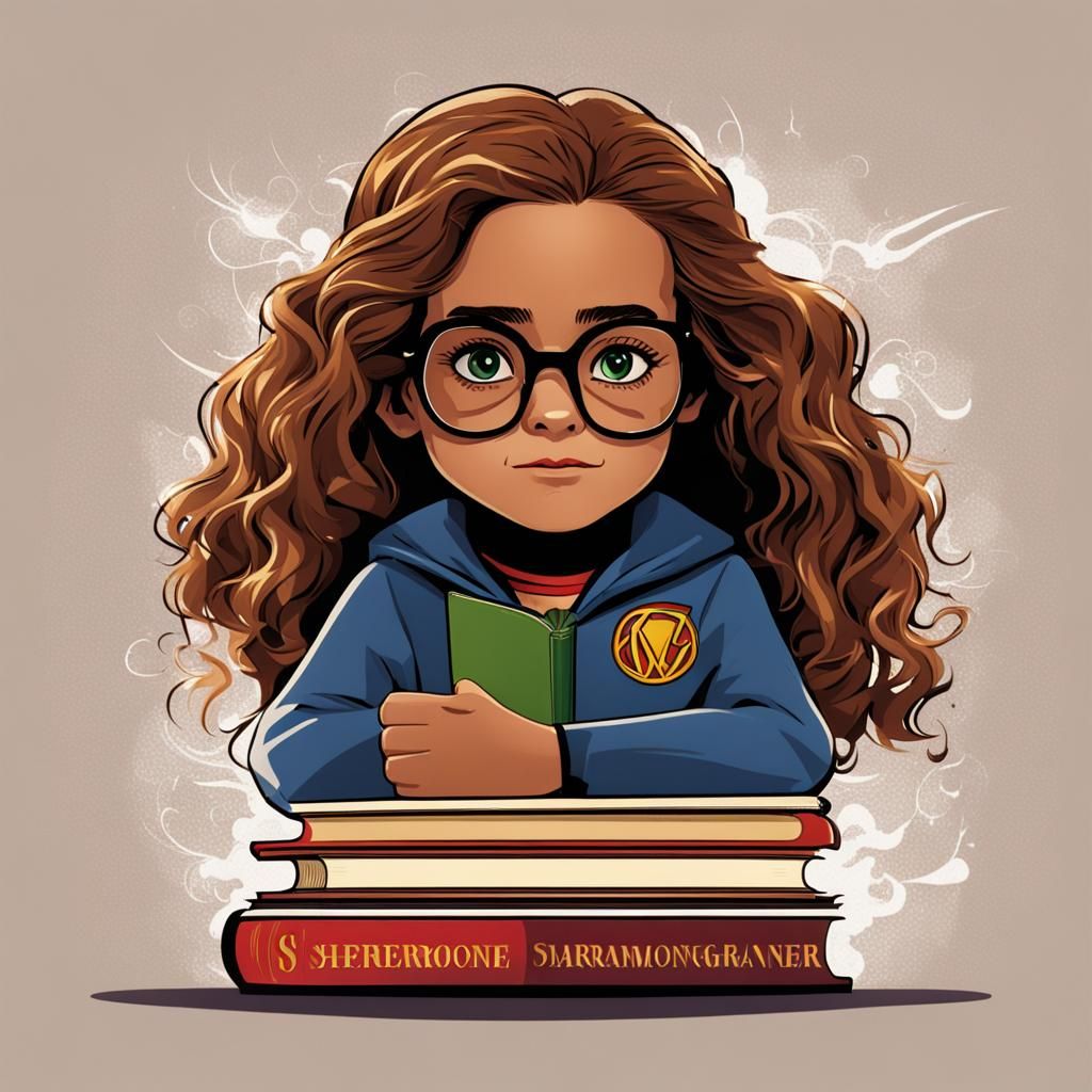 Hermione Granger as Book Girl Superhero