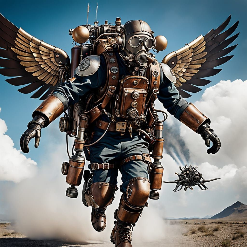 Airborne Inventor Soars with Steam-Powered Jetpack