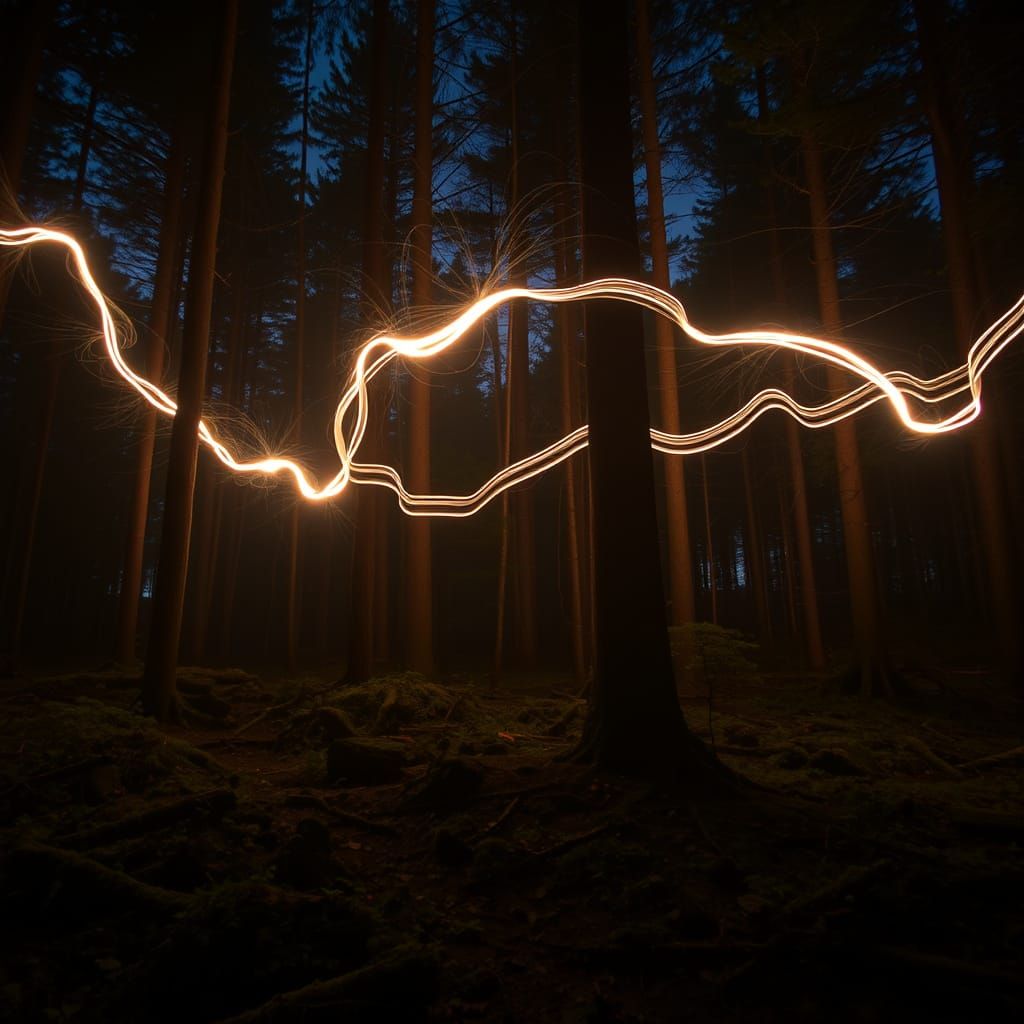 Ethereal Forest Light Dance