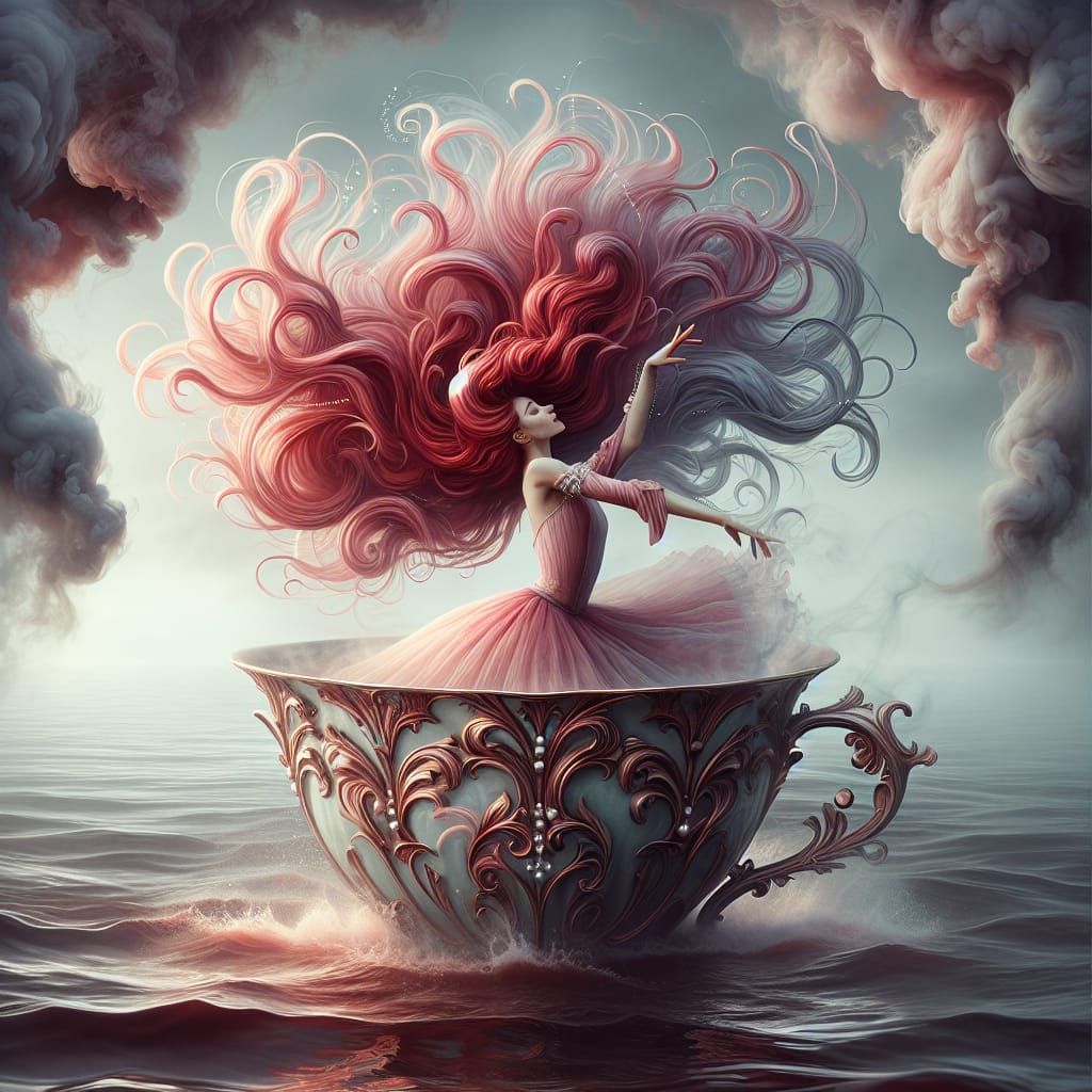 Ballerina's Dance in a Teacup, Romantic Symbolism
