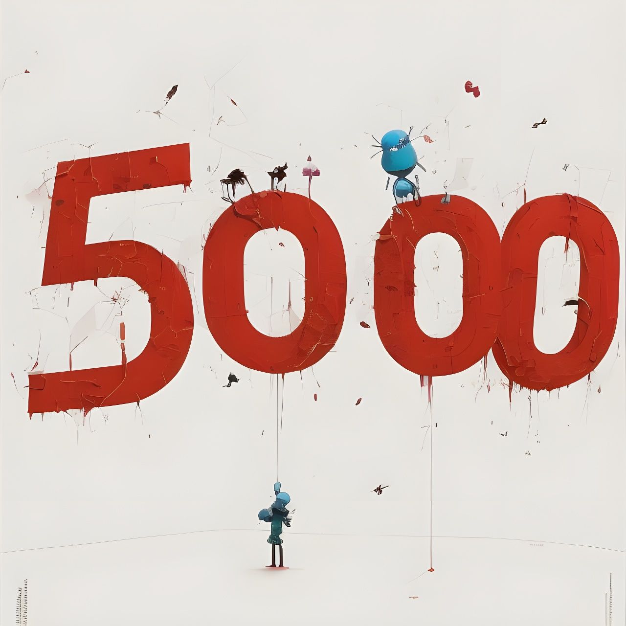 Number 5000 in the Sky: Photoillustration Concept Art