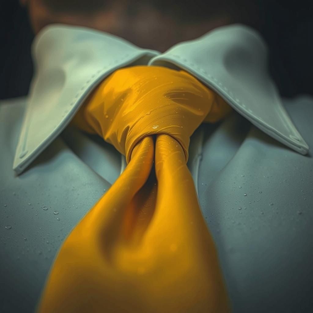 Yellow Tie in Graffiti Splash Art Style