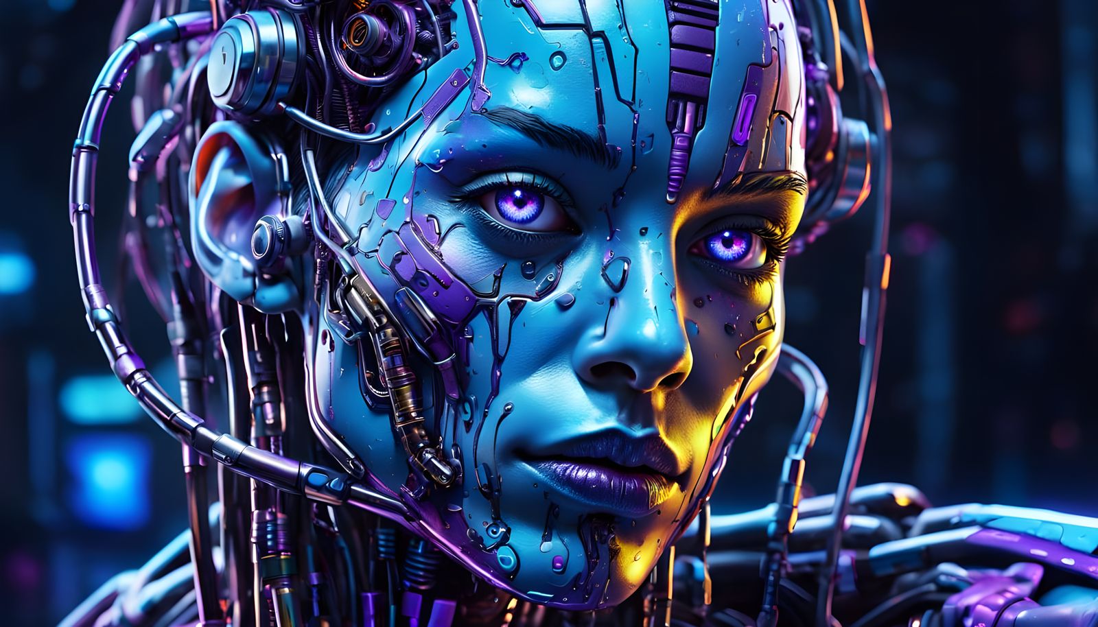 Hyper-Realistic Cyborg Reveals Bio-Mechanical Interior