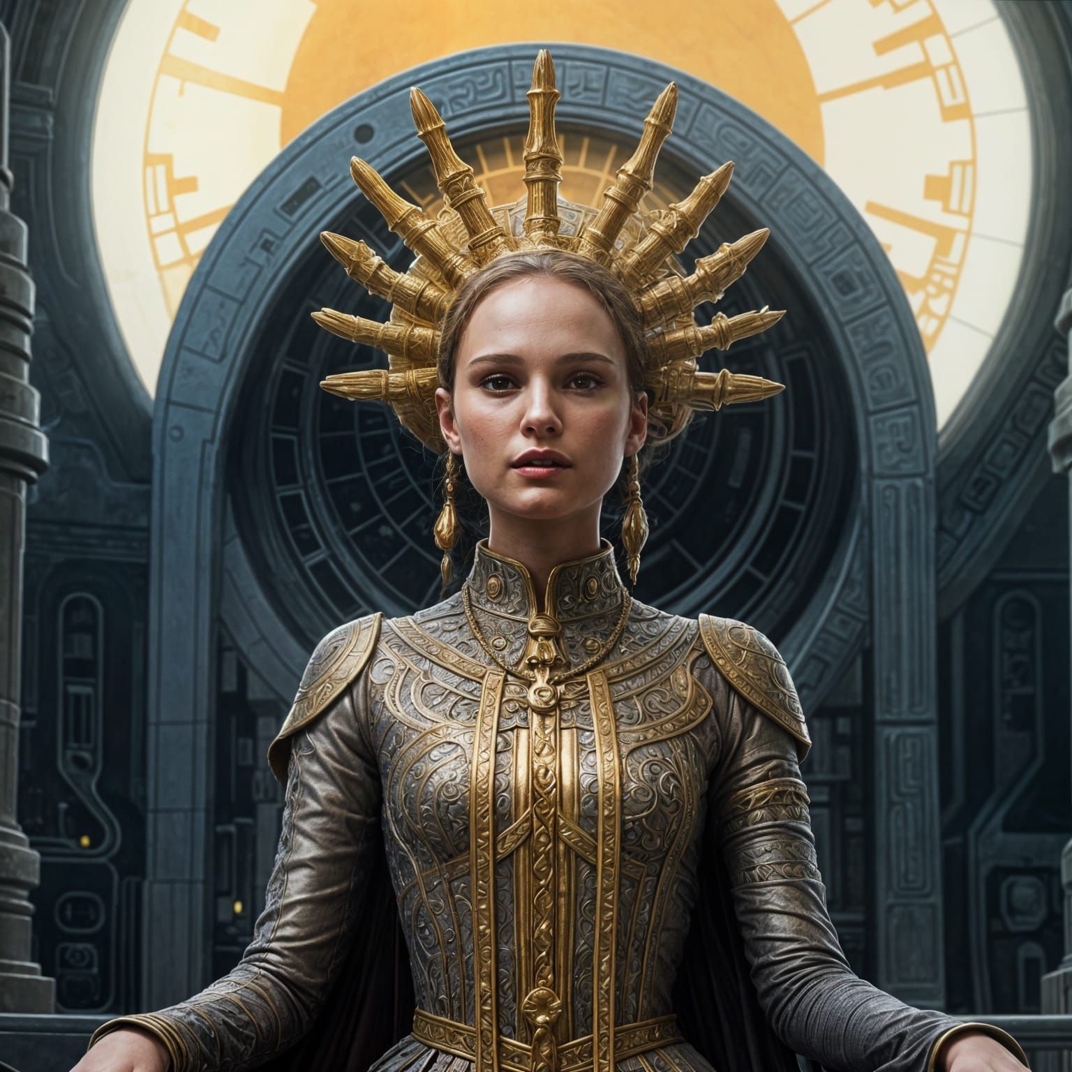 Natalie Portman as Padmé Amidala in Star Wars Style