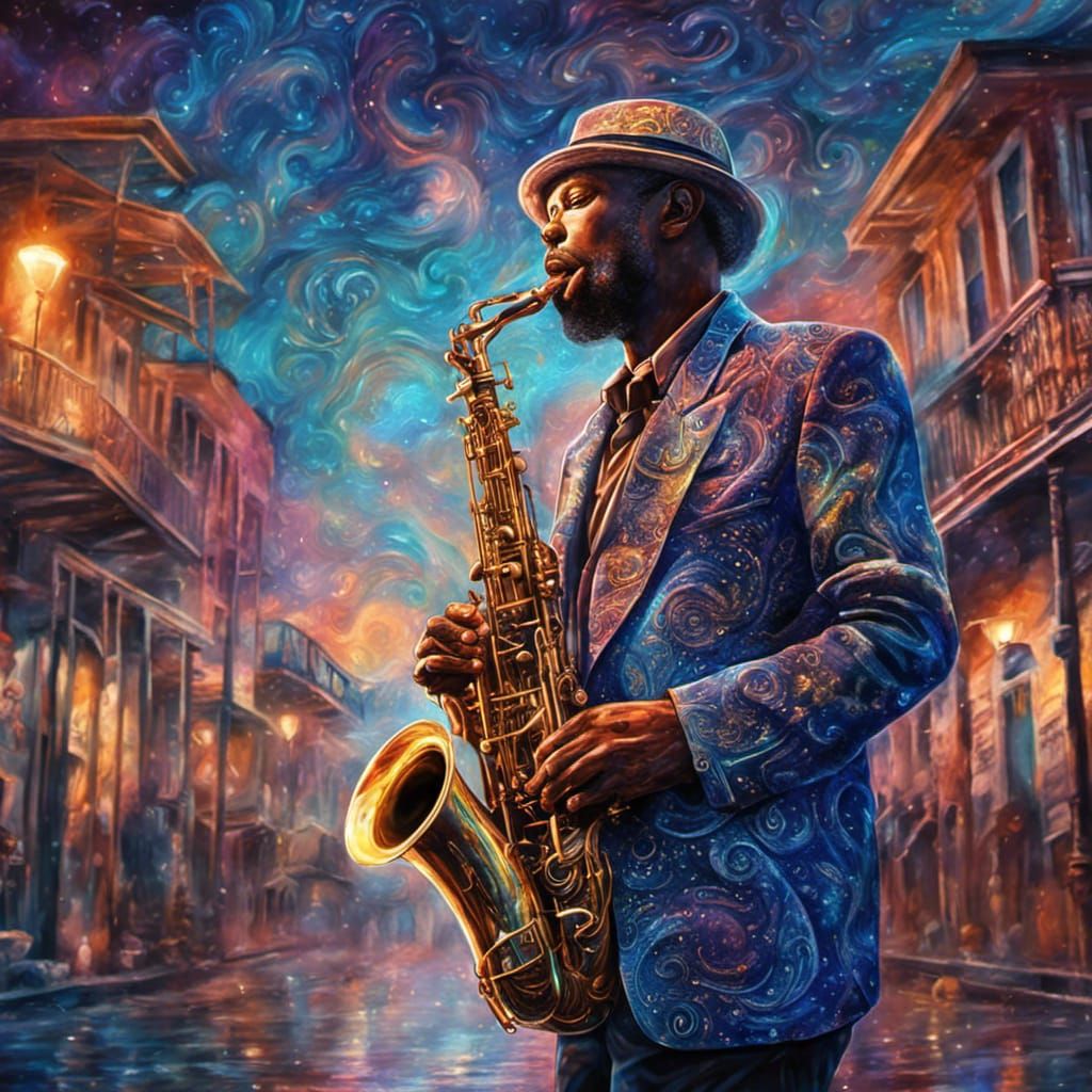 Cosmic Blues Musician in New Orleans