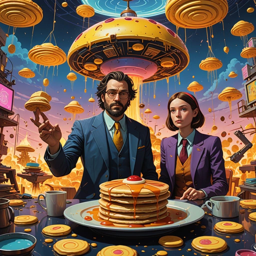 Whimsical Digital Masterpiece: The Warden and Alice in Vibra...