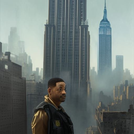 Post-Apocalyptic New York City Portrait