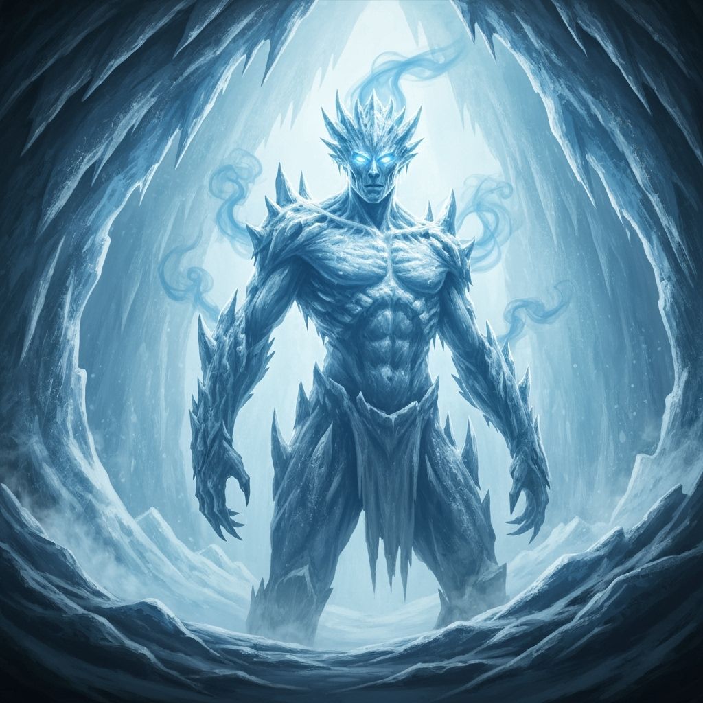 Powerful Ice Elemental Creature