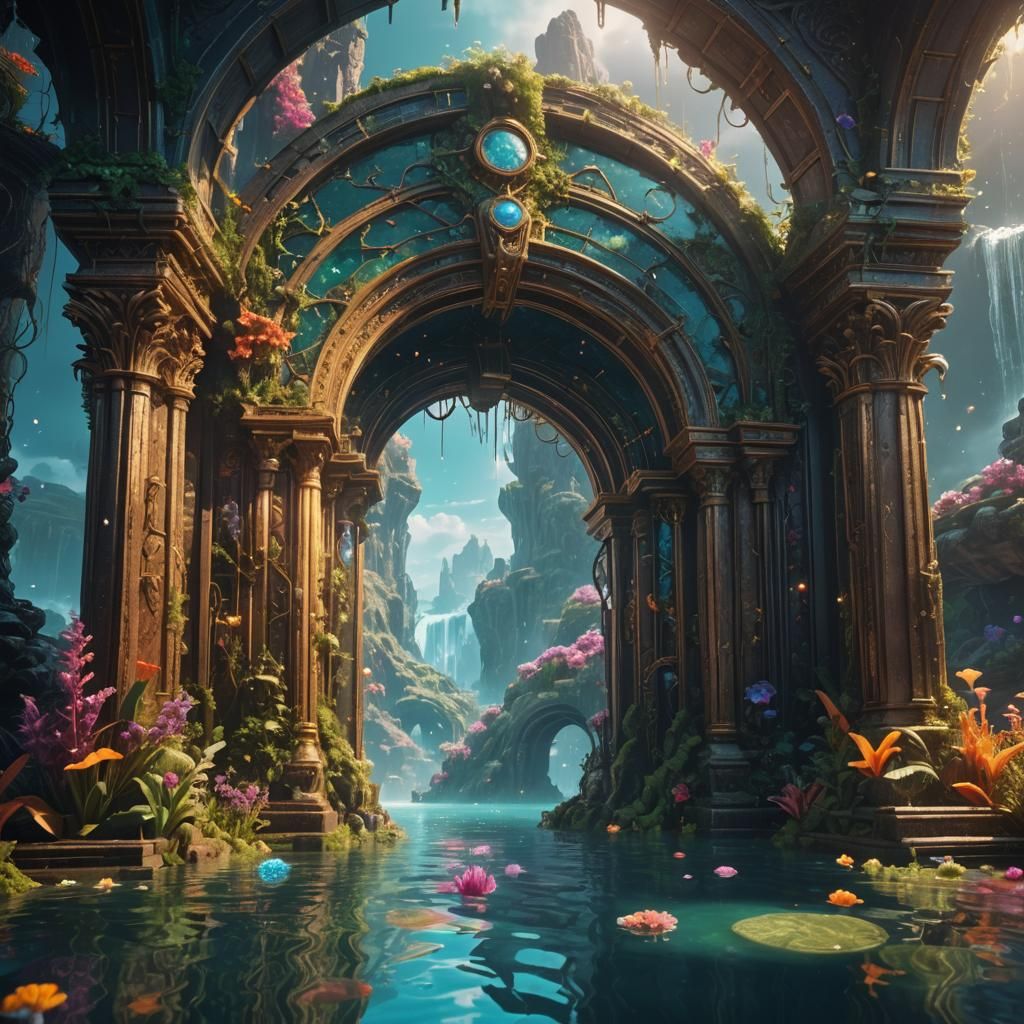 Submerged Fantasy Portal to Another Dimension