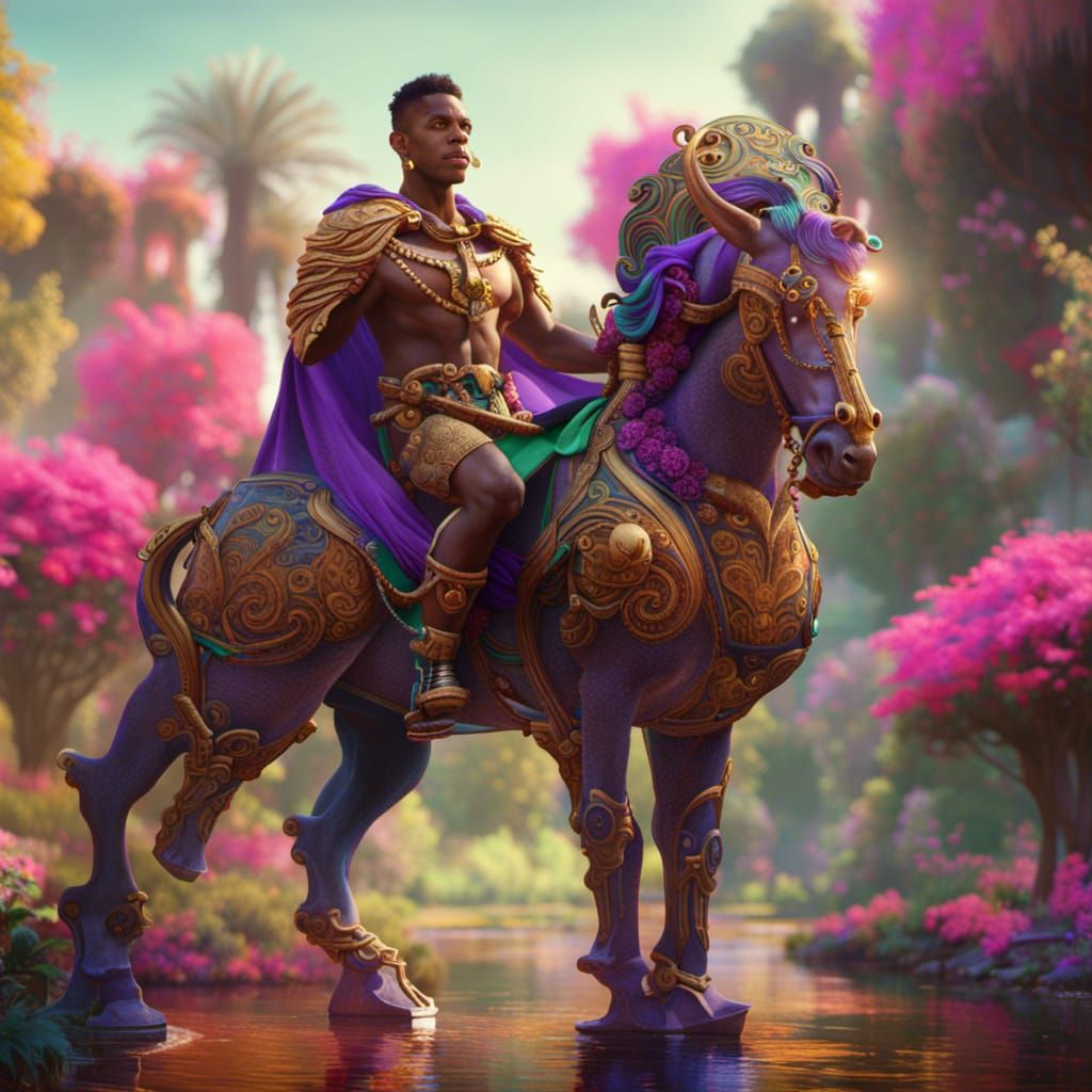 Fantastical Centaur in Detailed Matte Painting