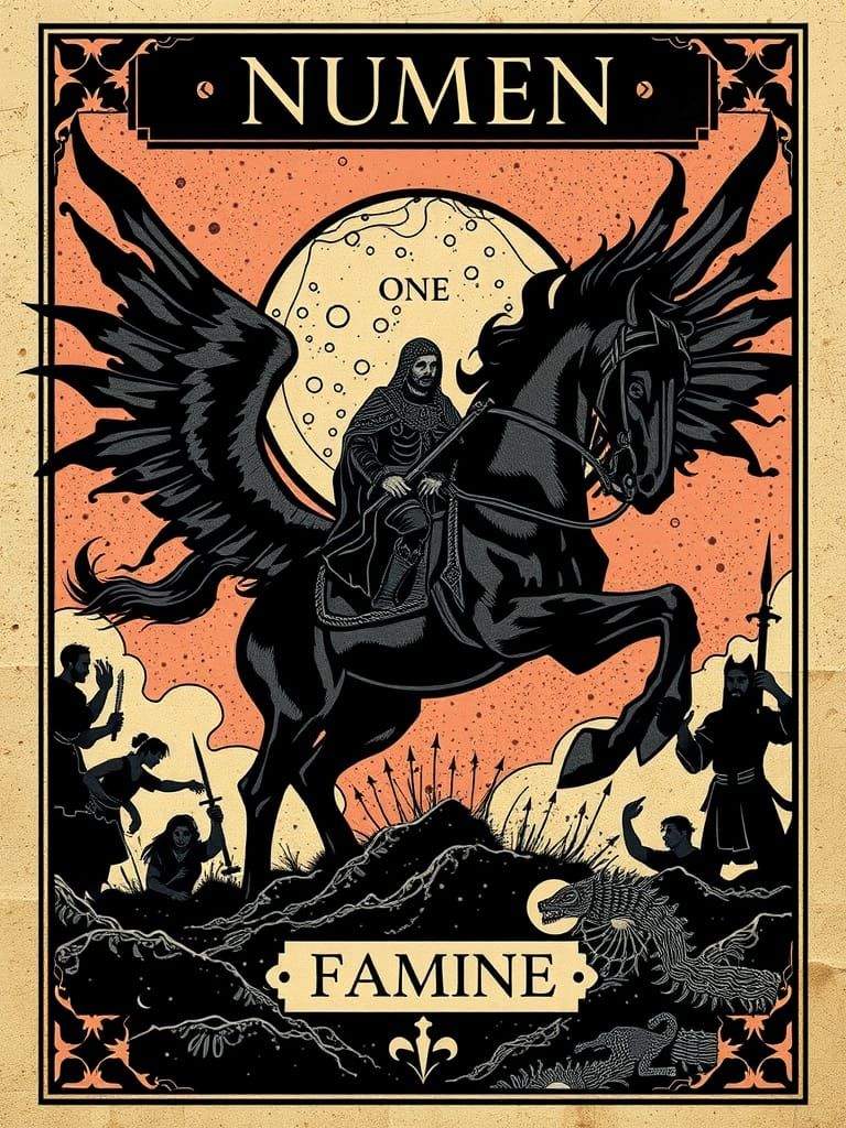 Black Horse of the Apocalypse: "Famine"