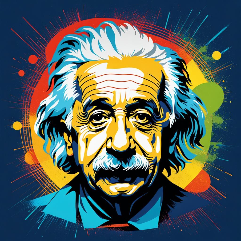 Pop Art of Albert Einstein