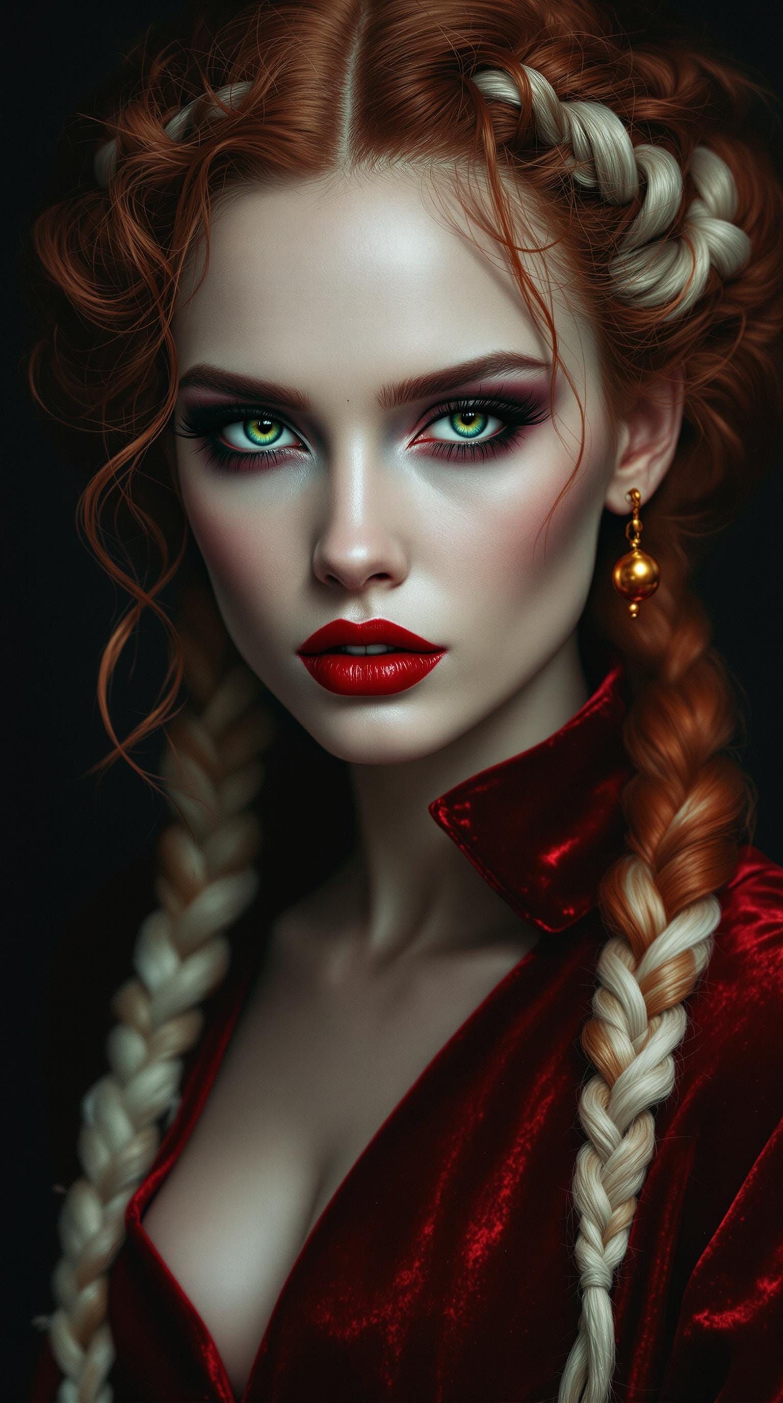 Ethereal Beauty in Dramatic Gothic Portraiture