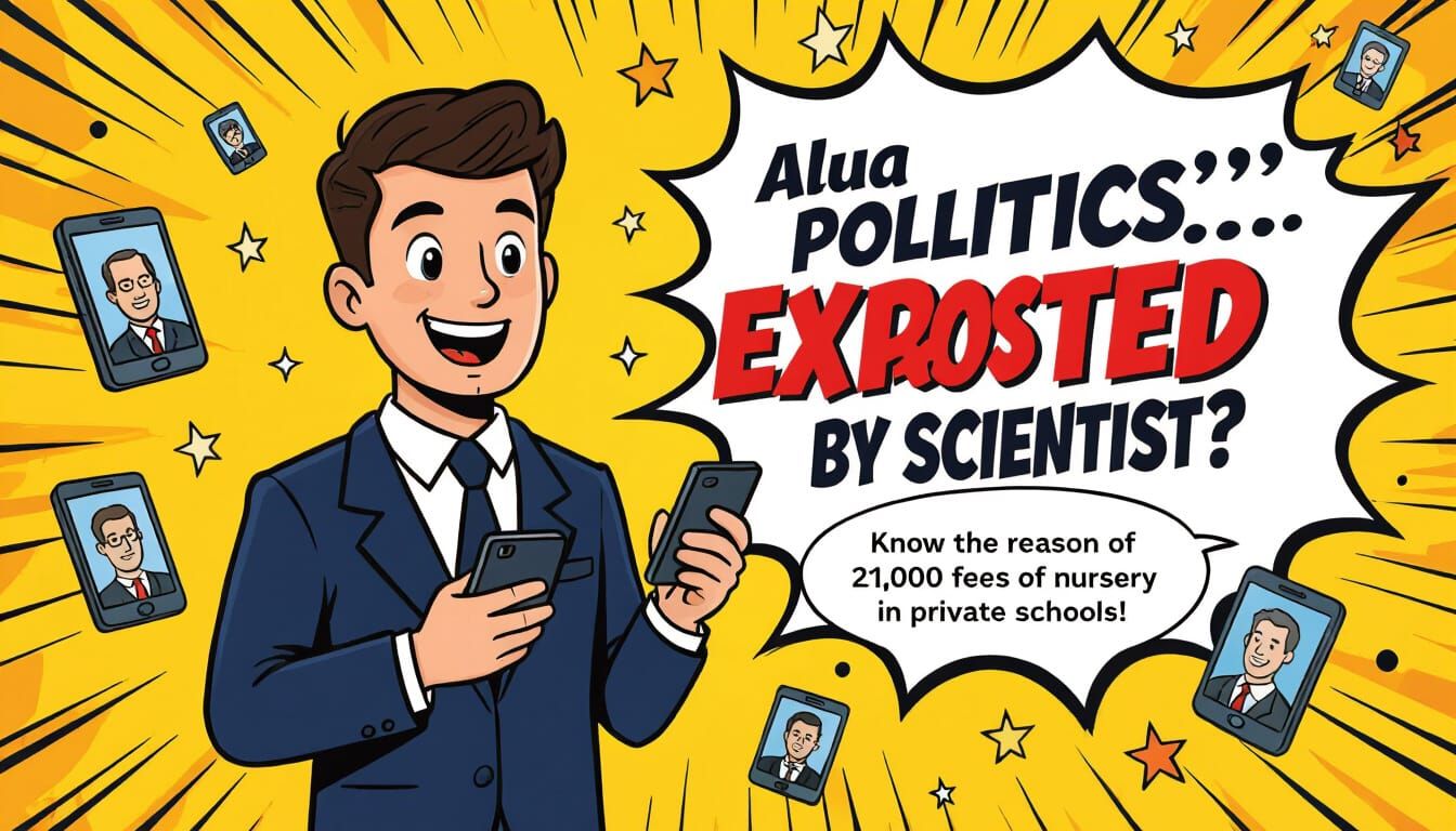 Cartoon Man Exposes Politics in Comic Book Style