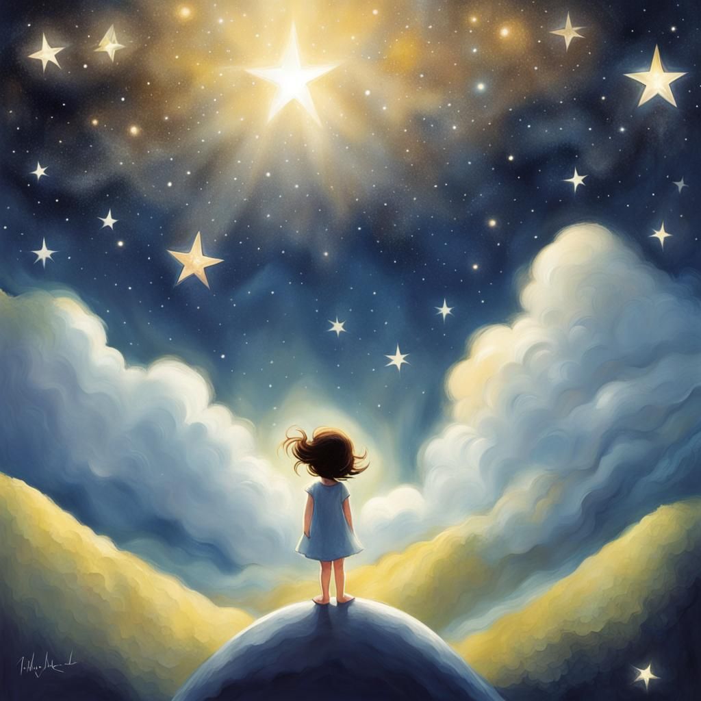 Whimsical Star in Children's Book Illustration
