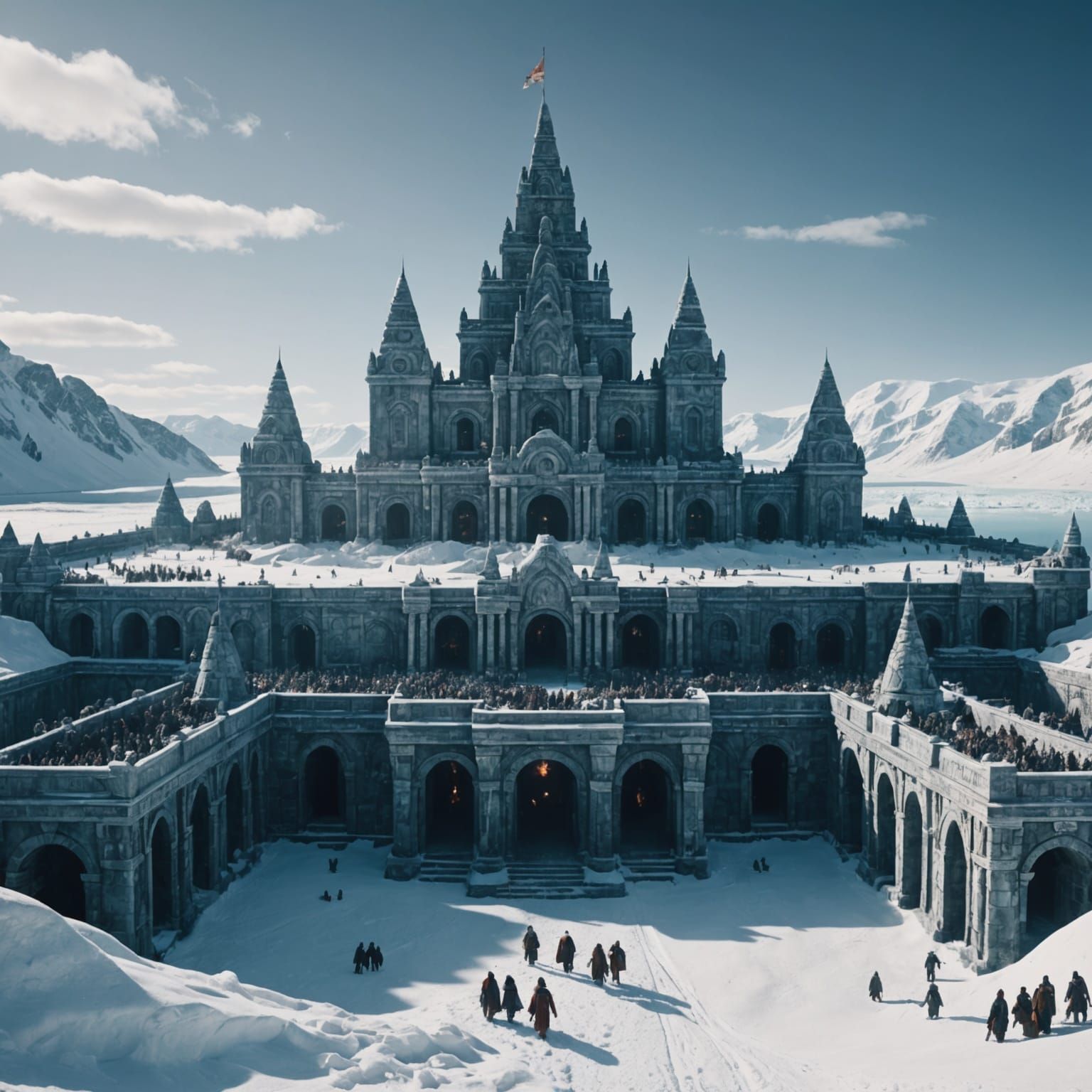 Arctic Mayan Empire: A Fantasy Kingdom in Snow