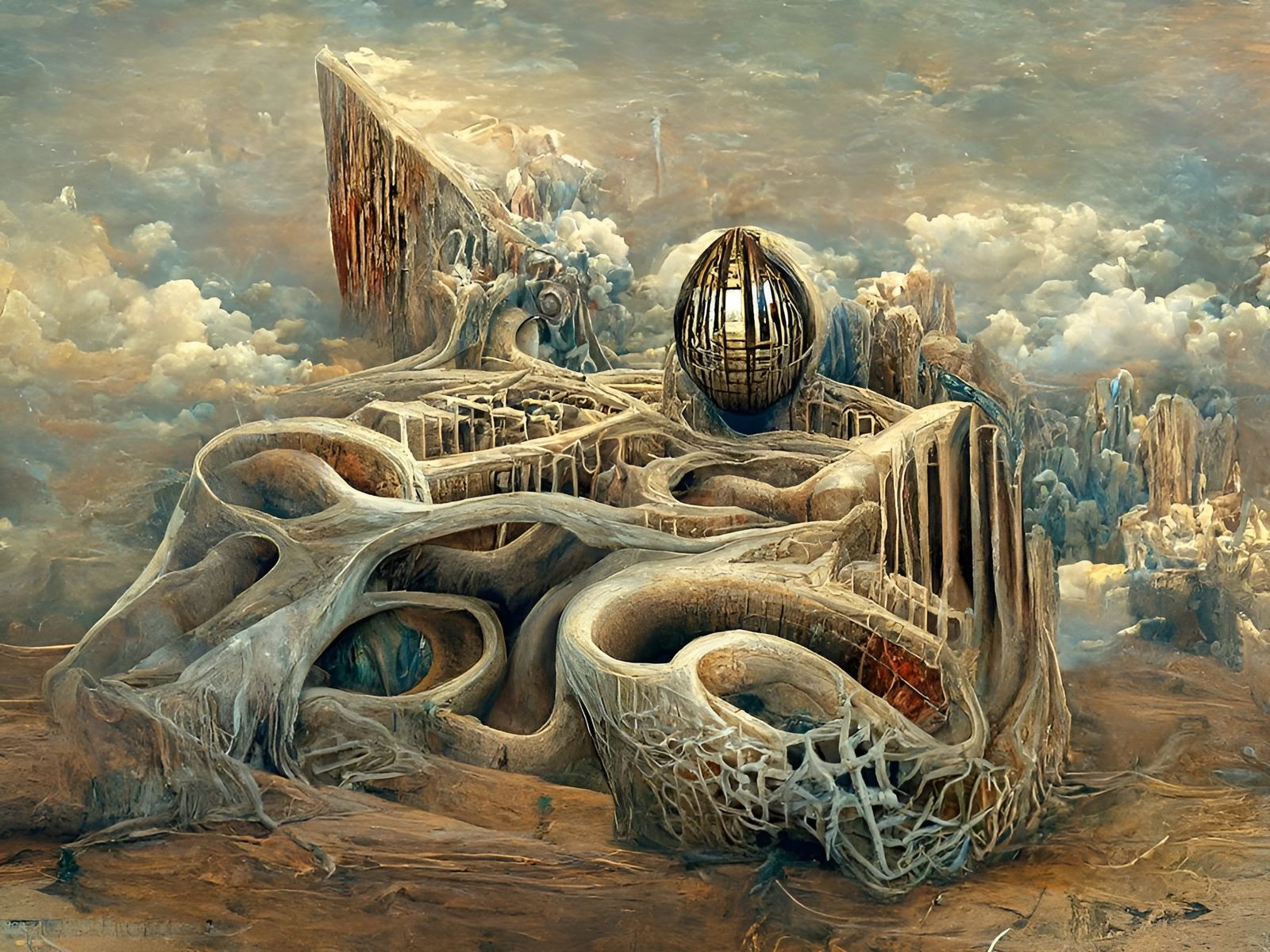 Dream Logic Painting in Surreal Psychedelic Style