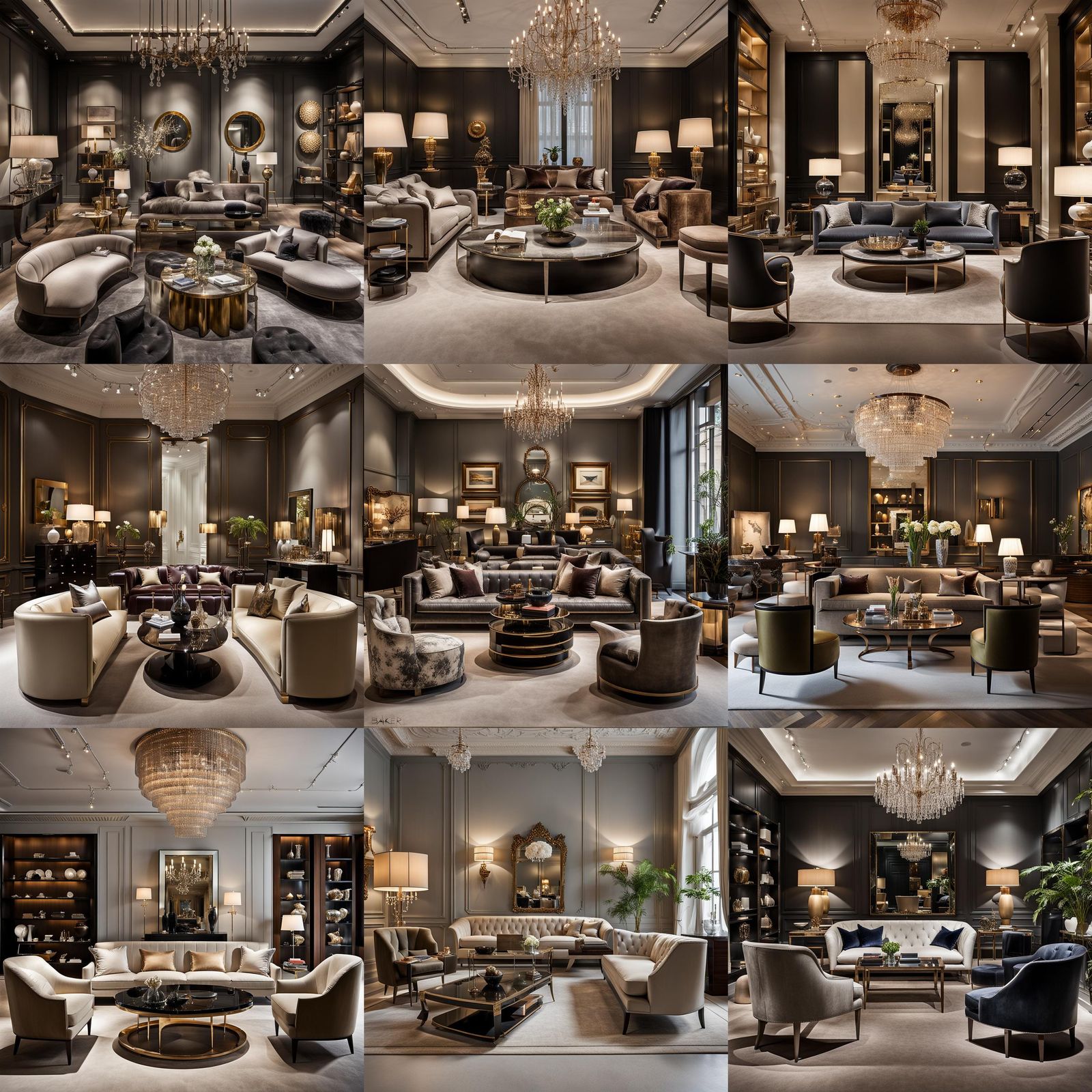 Luxury Furniture Showroom with High-End Designs