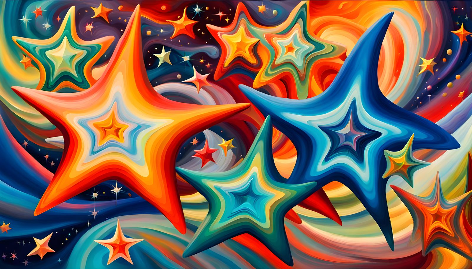 Celestial Stars Formed From Magnetic Maelstroms: Impasto Pai...