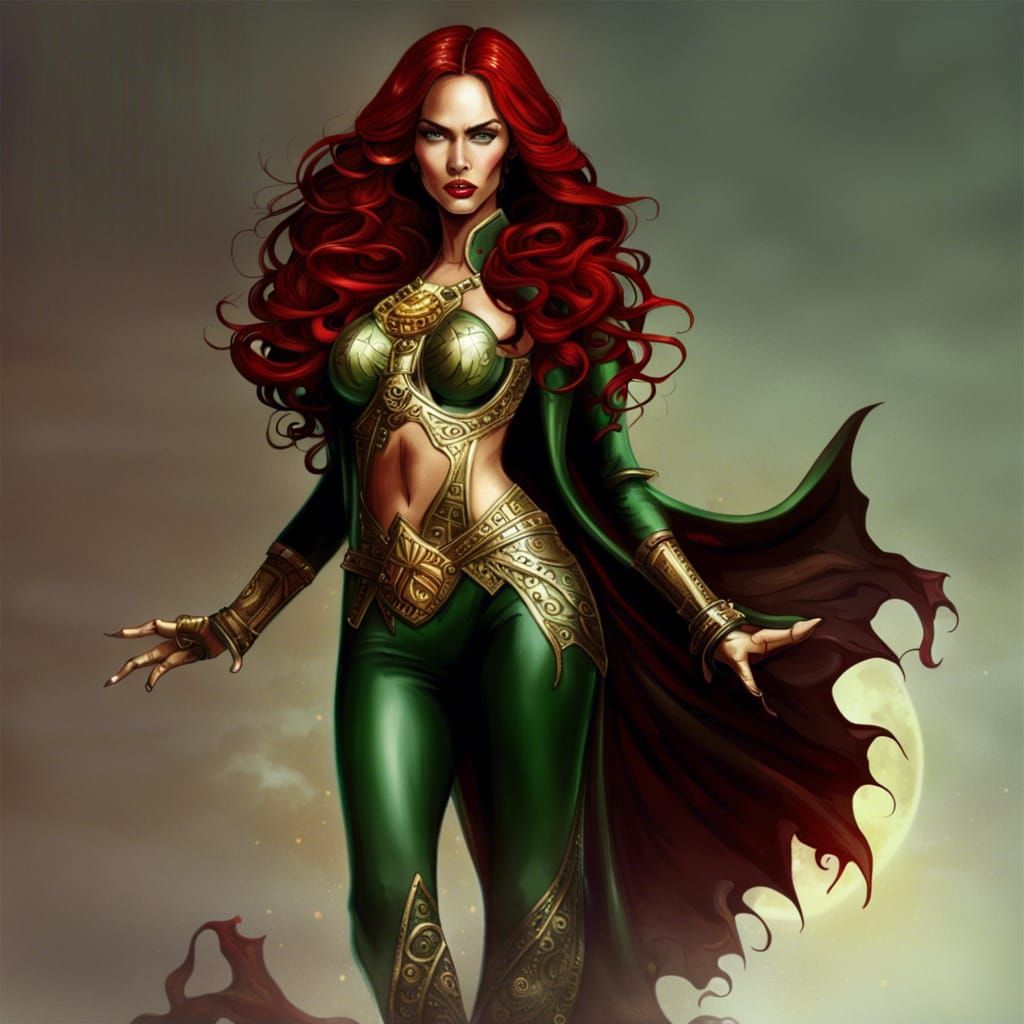 Megan Fox as Dragon Princess with Fireballs